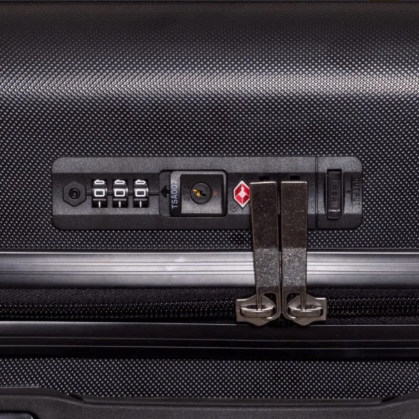 Maleta 38l de cabina t21 negra rigida business 55x35,5x23,5cm 1200608 numada