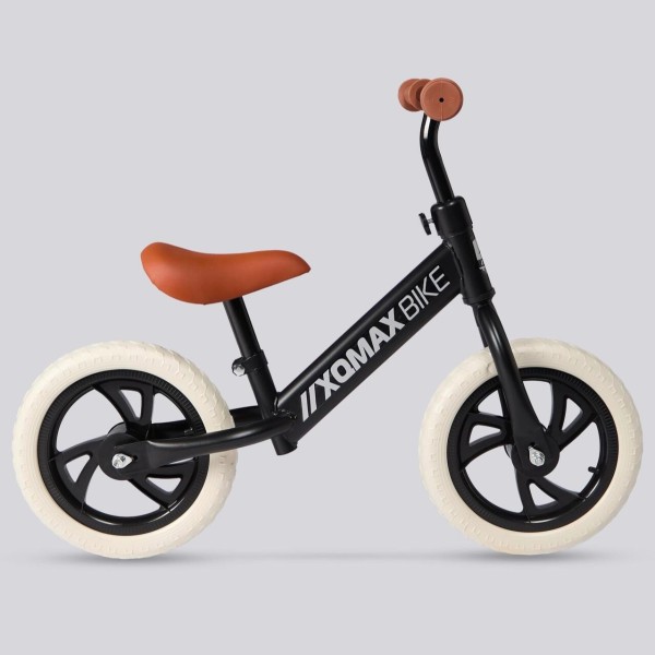 Bicicleta de equilibrio y aprendizaje para niños, negra, máx 40 kg
